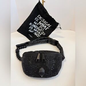 Kurt Geiger Black Beaded Women's BumBag